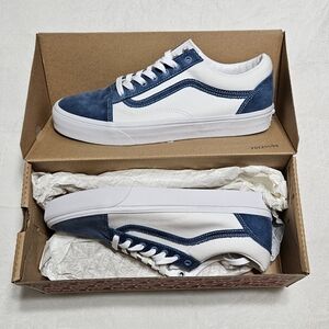 Vans Old Skool Corduroy Navy/True White Skate Shoes